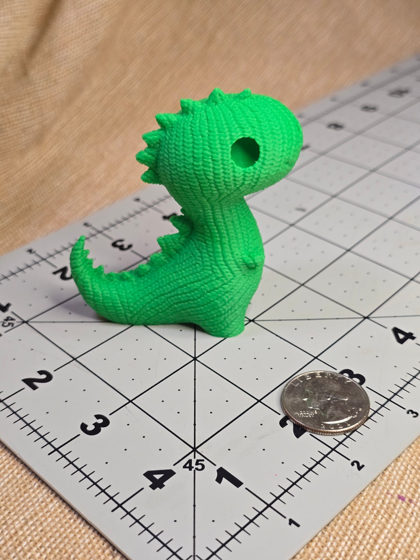 Cute T-Rex knit 3D print toy