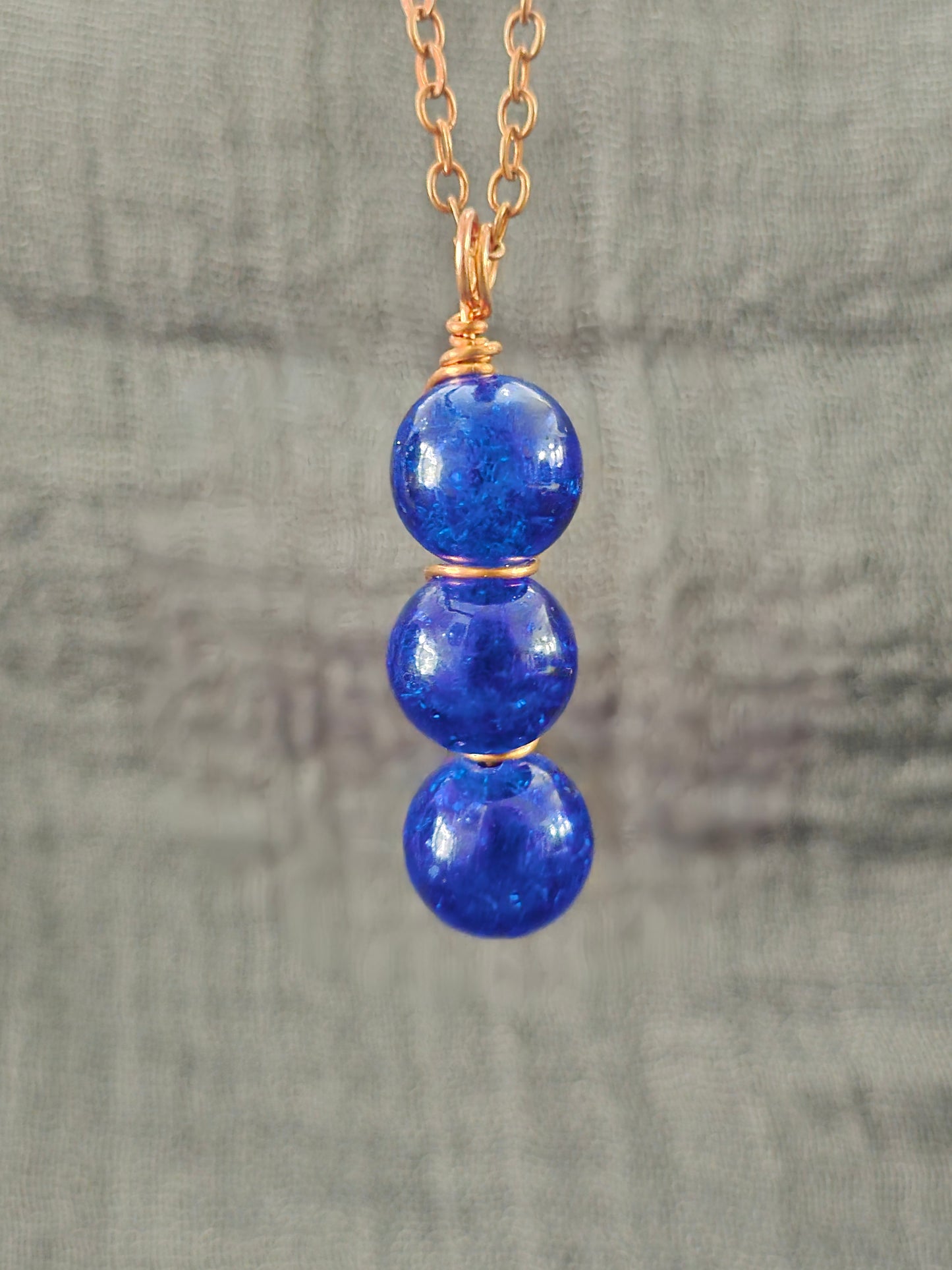 3-B Wrap Blue Beads