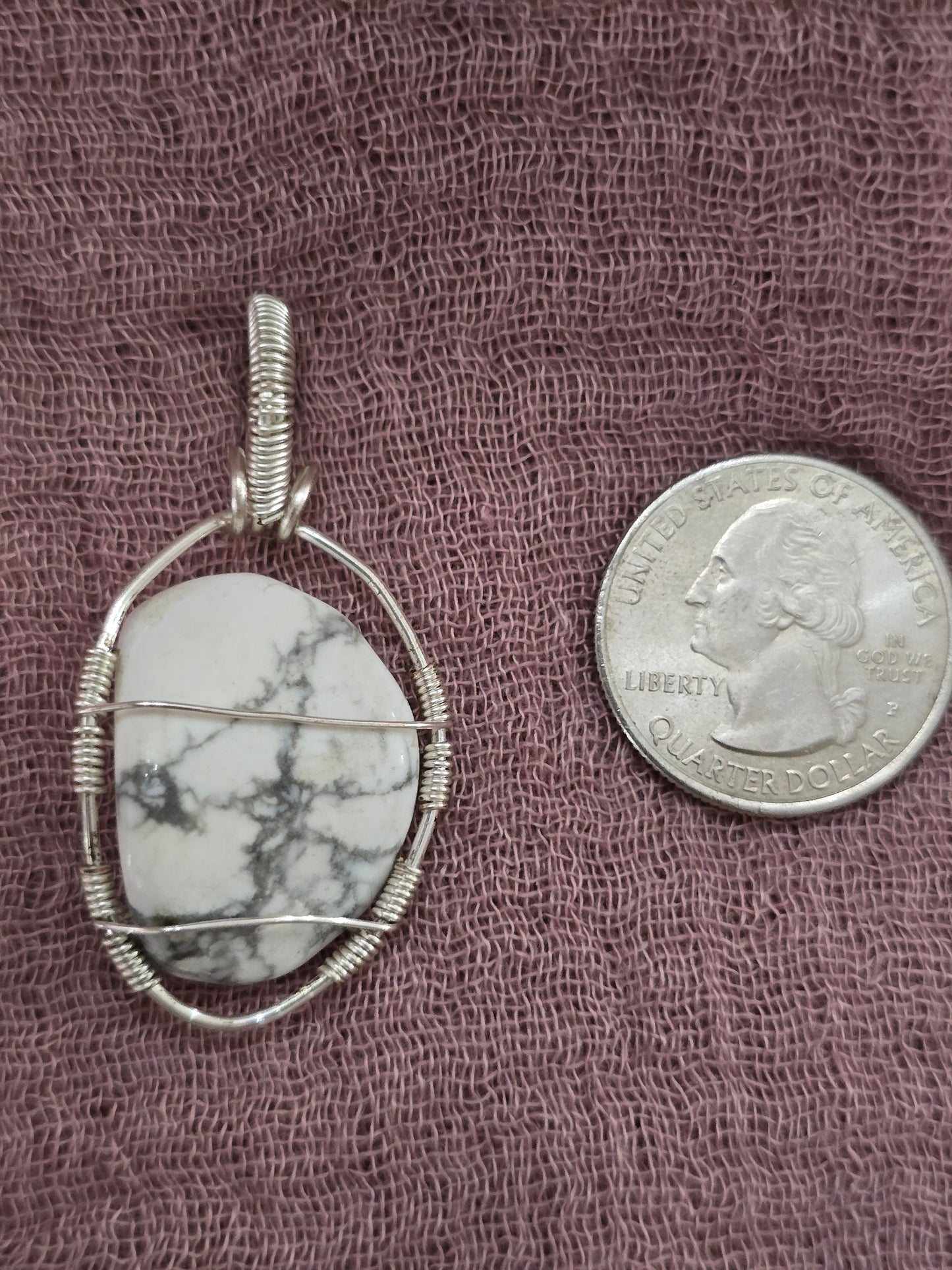 Howlite Stone Pendant
