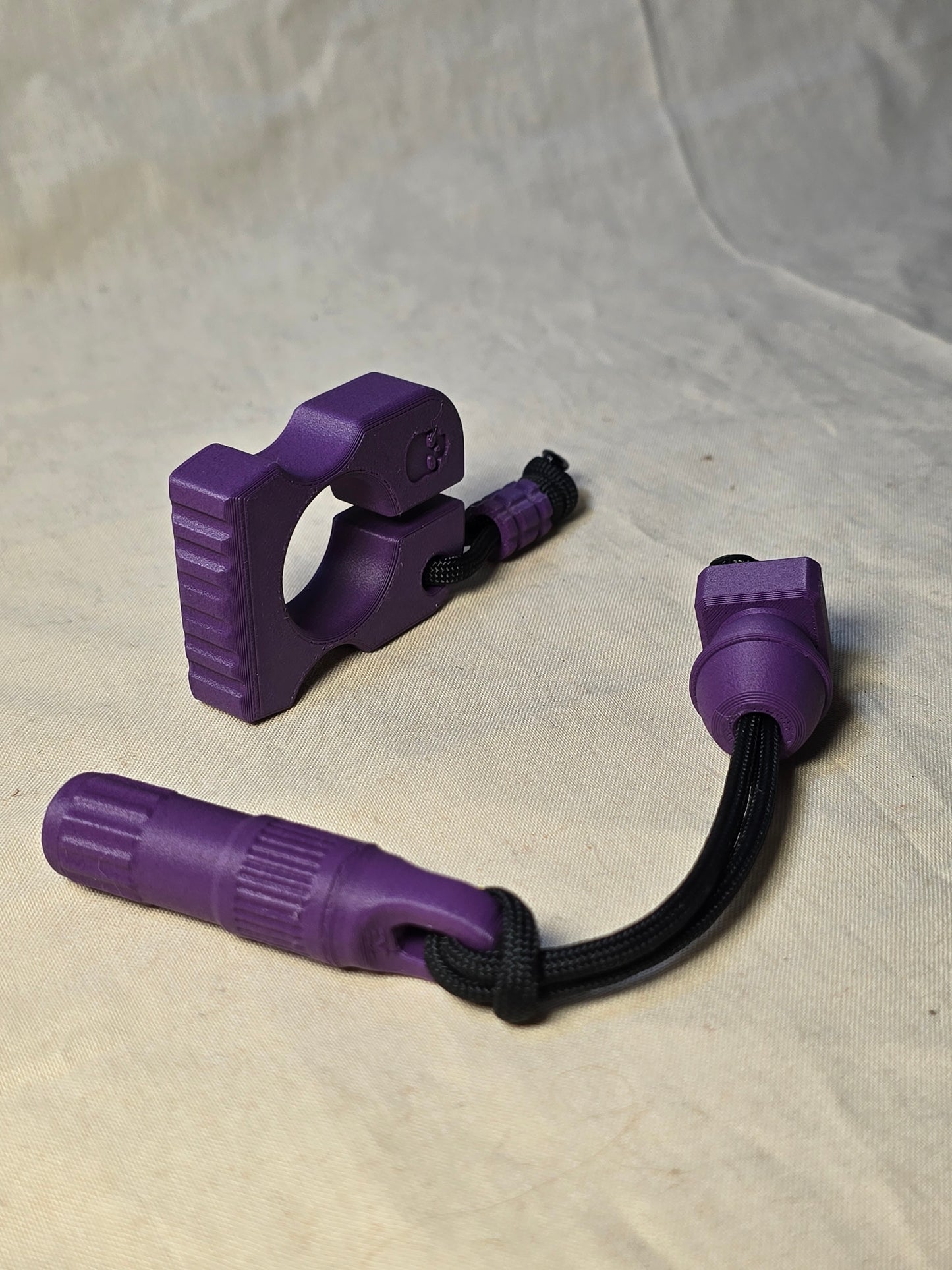 Mini letter opener and keychain-purple