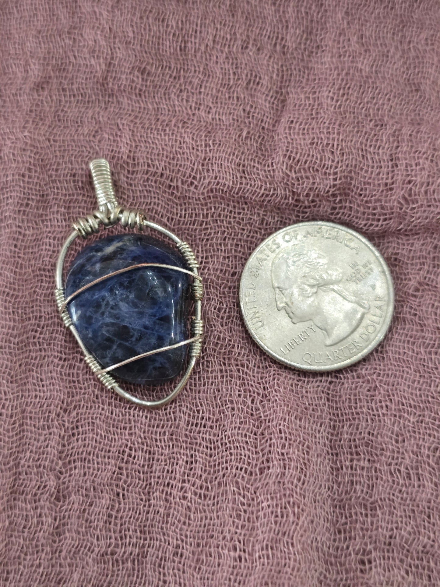 Sodalite Silver Wrap