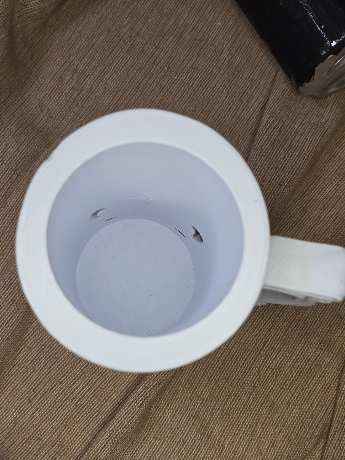Skull can holder - White