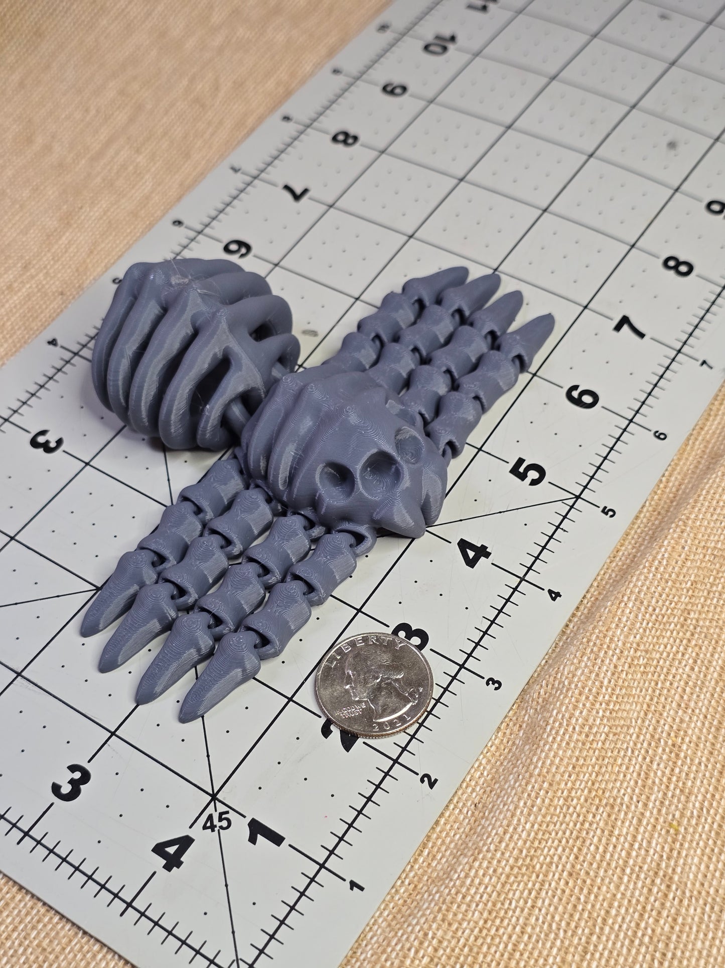 3D printed spider skeleton